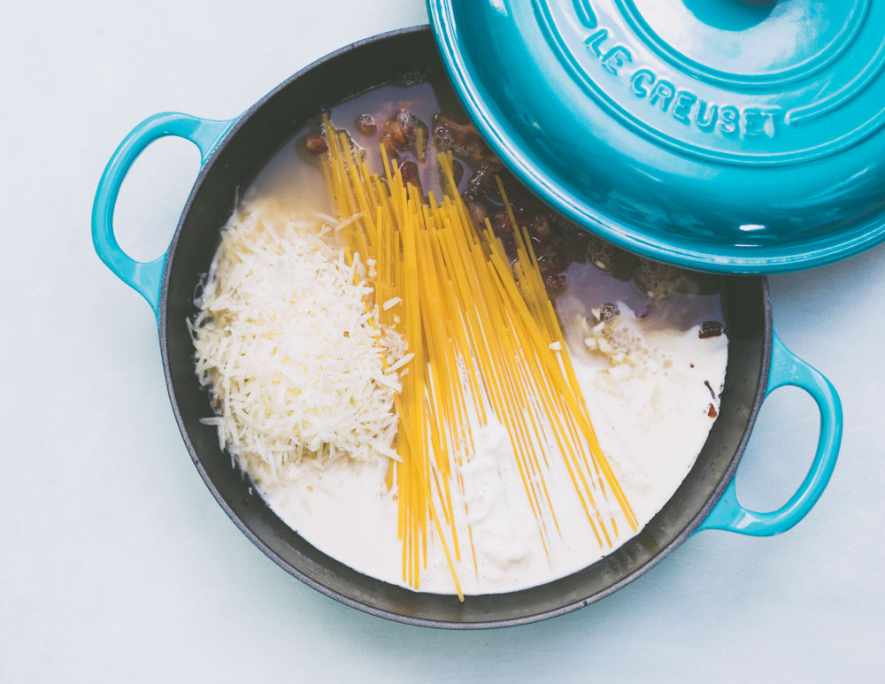 one pot pasta - carbonara 