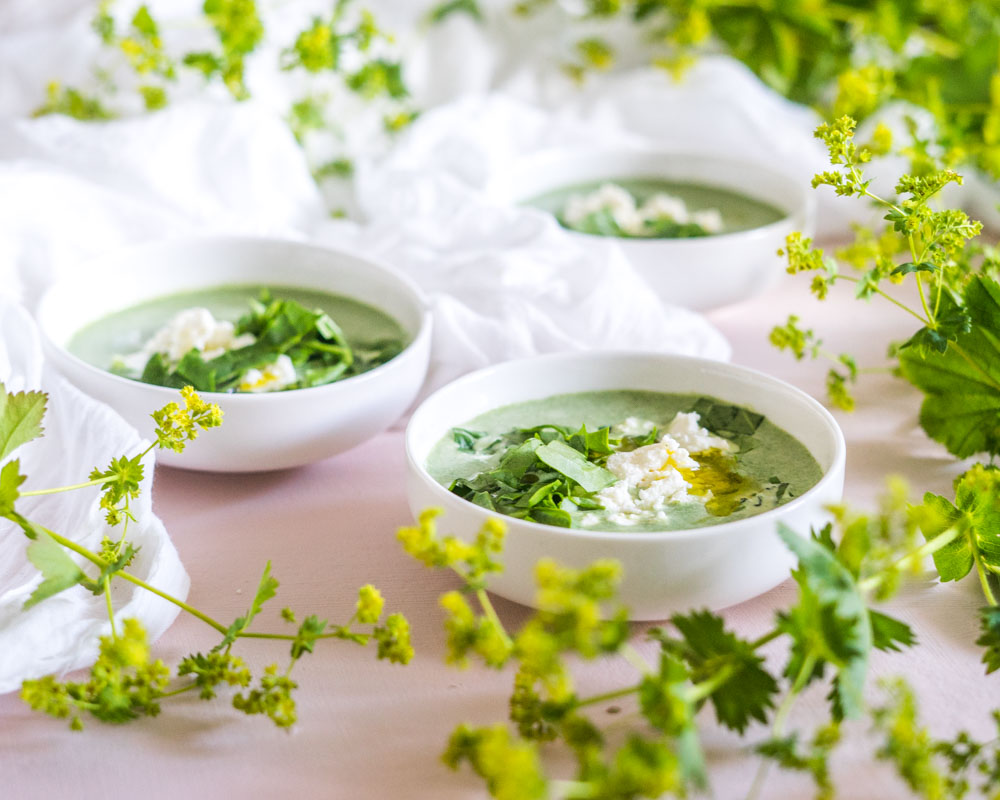 spinatsuppe med fetaost