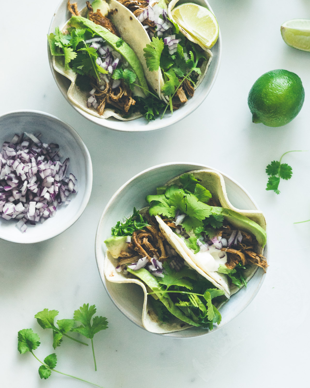 pulled pork taco tortilla