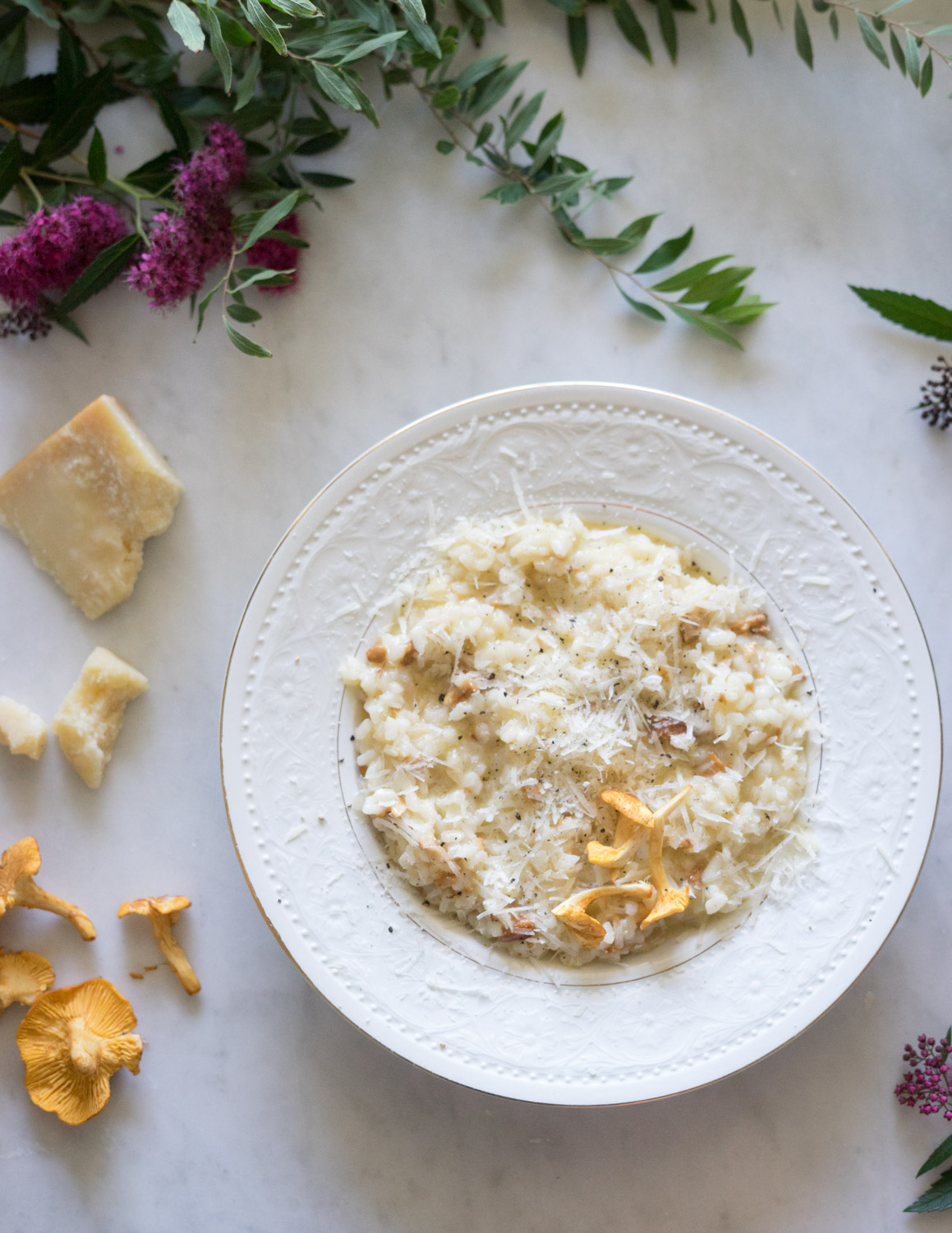 risotto med kantarell