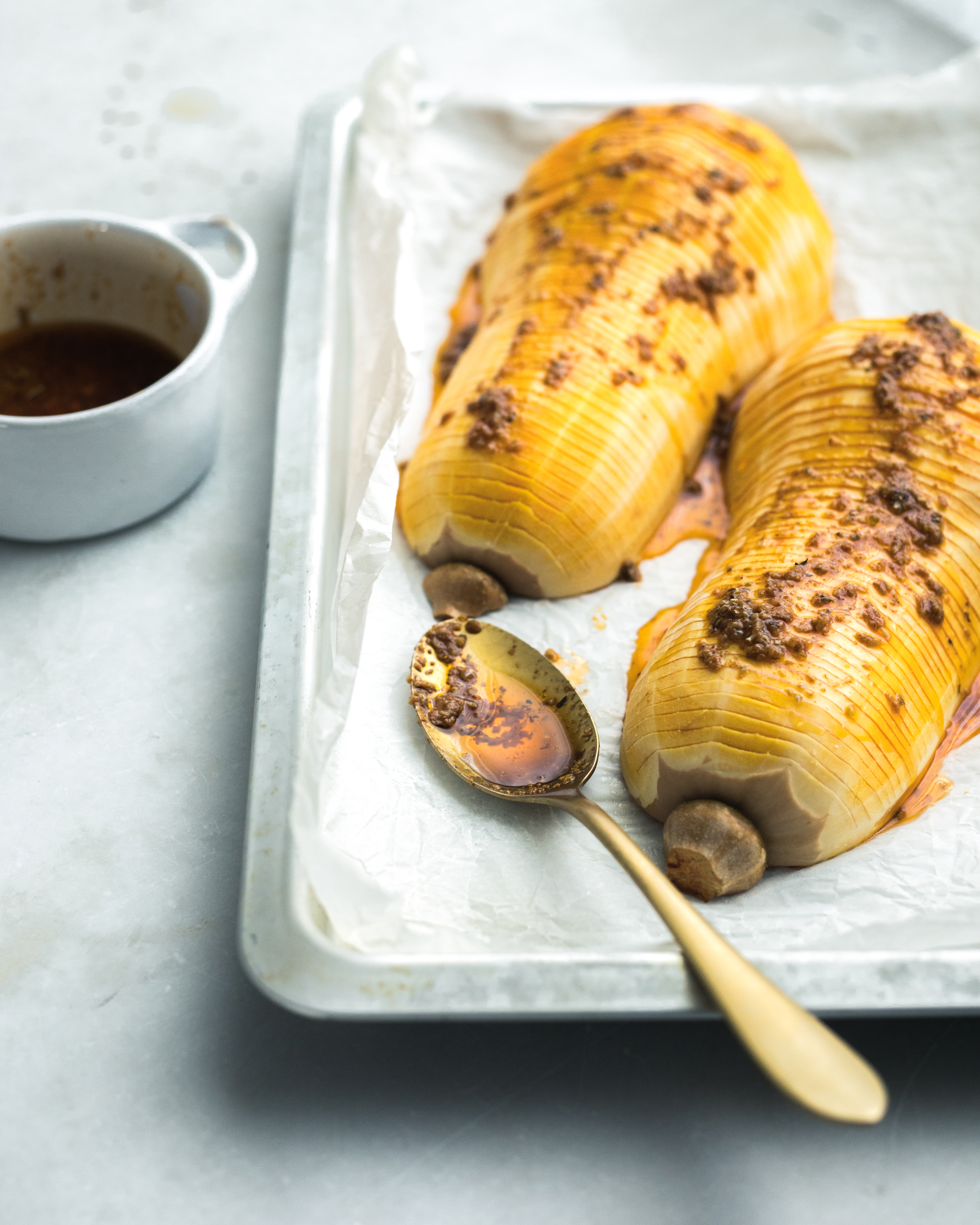 Hasselback Butternut Squash - Ovnsbakt gresskar